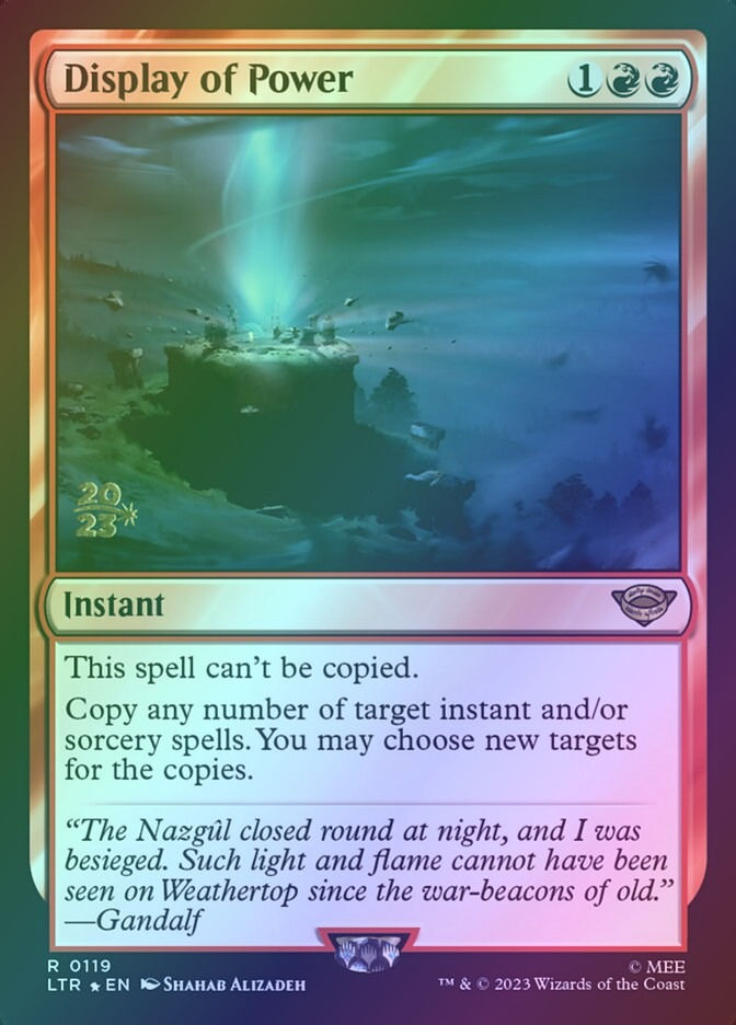 Display of Power (PLTR) (119s) / Foil