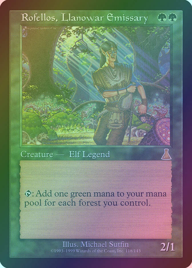 Rofellos, Llanowar Emissary (UDS) (118) / Foil