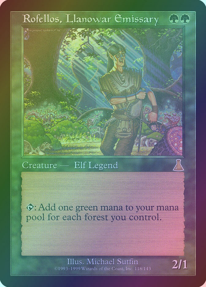 Rofellos, Llanowar Emissary (UDS) (118) / Foil