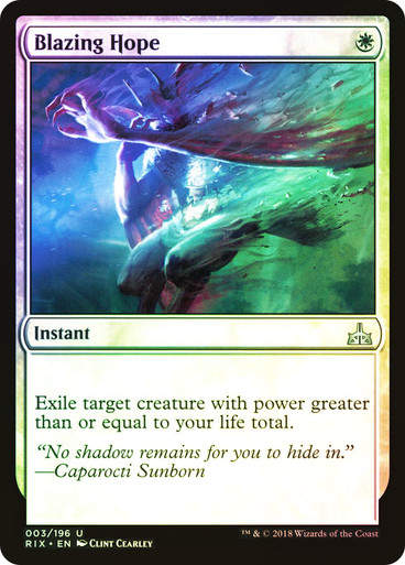 Blazing Hope (RIX) (3) / Foil