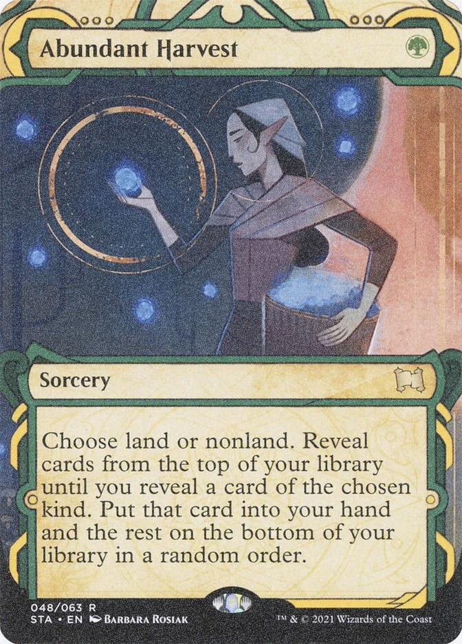 Abundant Harvest (STA) (48) / Borderless / Showcase / Foil Etched
