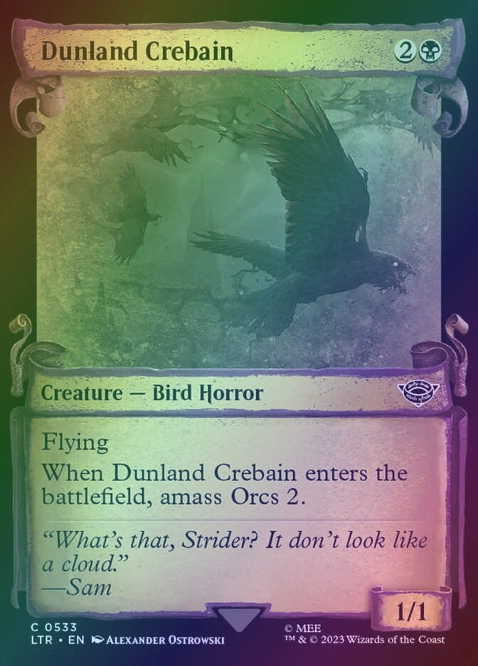 Dunland Crebain (LTR) (533) / Showcase / Foil