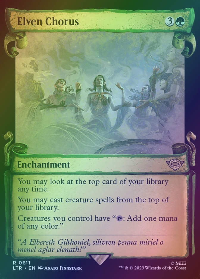 Elven Chorus (LTR) (611) / Showcase / Foil