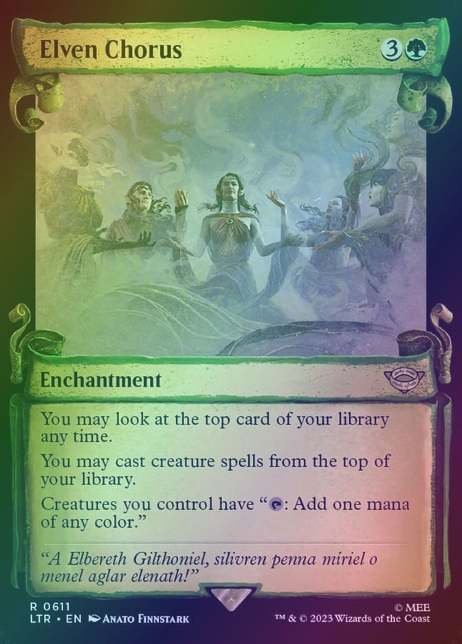 Elven Chorus (LTR) (611) / Showcase / Foil