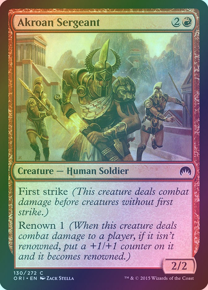 Akroan Sergeant (ORI) (130) / Foil