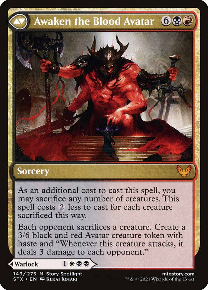 Extus, Oriq Overlord // Awaken the Blood Avatar (STX) (149) — cara 2 de 2