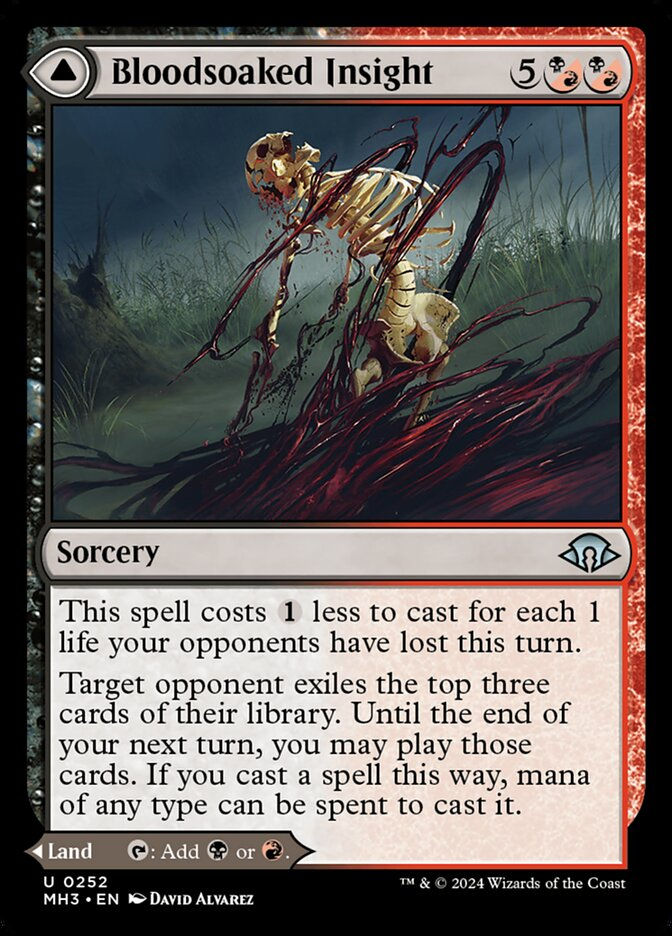 Bloodsoaked Insight // Sanguine Morass (MH3) (252) — cara 1 de 2