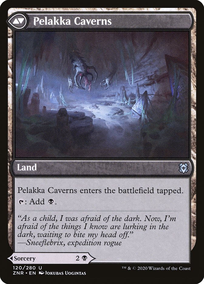 Pelakka Predation // Pelakka Caverns (ZNR) (120) — cara 2 de 2