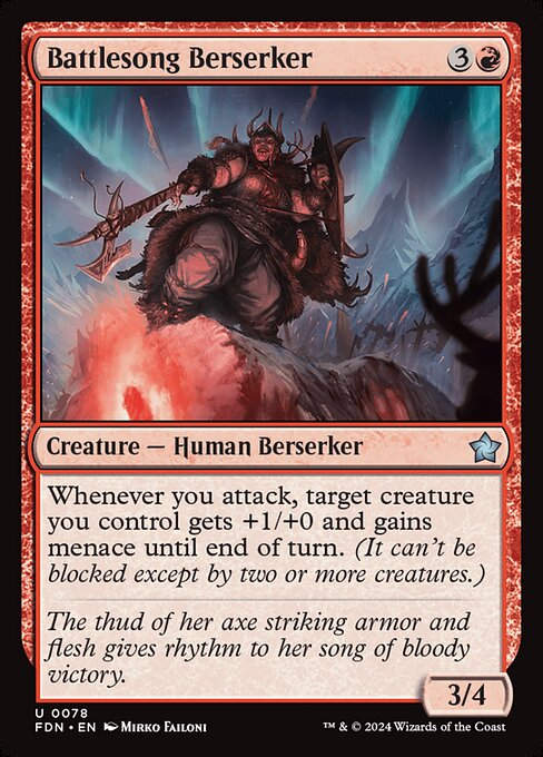 Battlesong Berserker (FDN) (78)