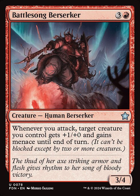 Battlesong Berserker (FDN) (78)