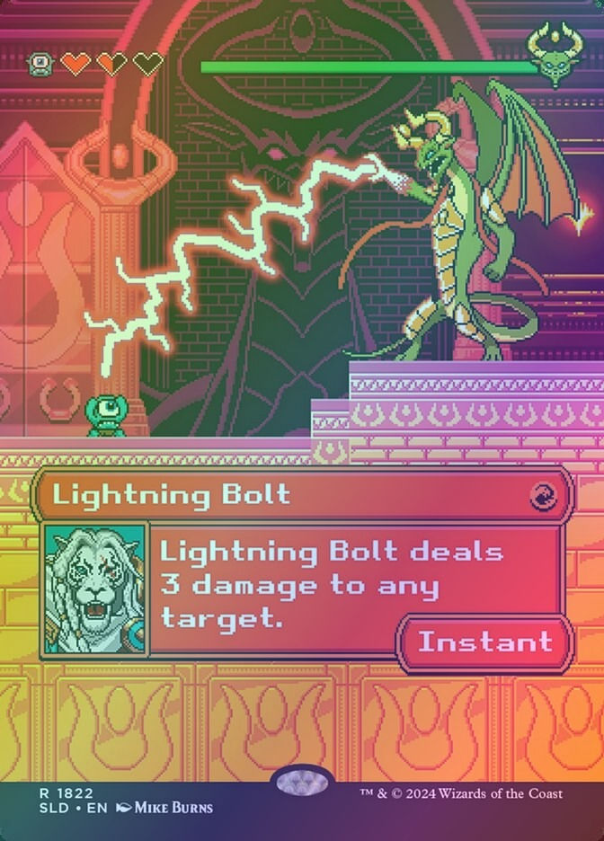 Lightning Bolt (SLD) (1822) / Borderless / Rainbow Foil