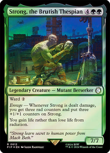 Strong, the Brutish Thespian (pip) (612) / Surge Foil