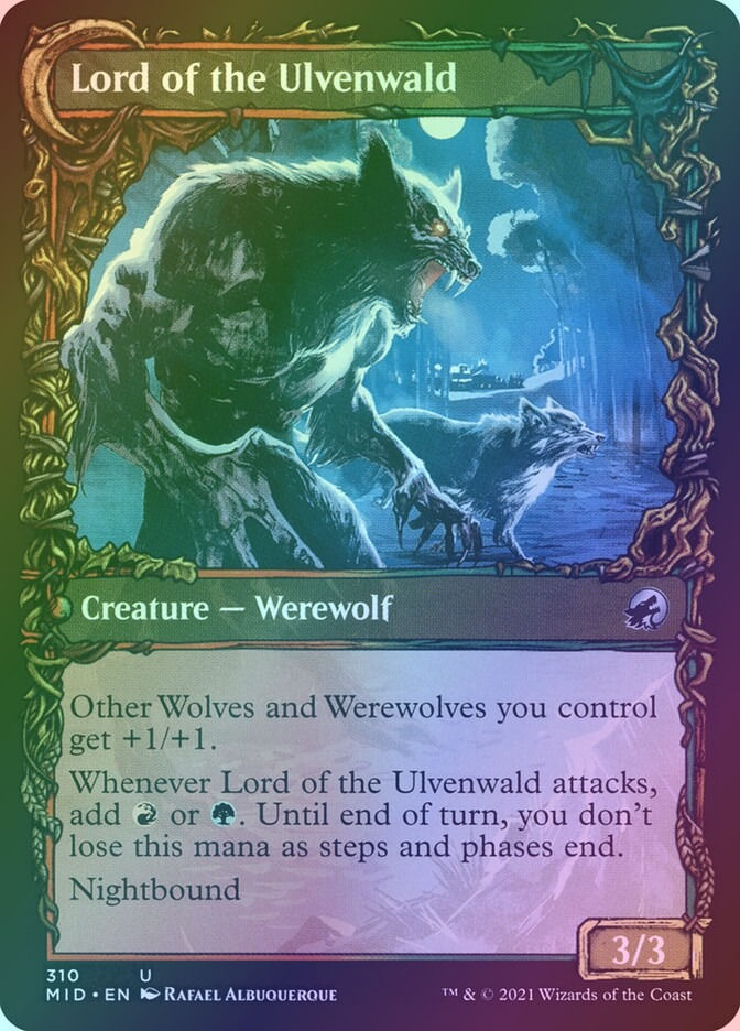 Kessig Naturalist // Lord of the Ulvenwald (MID) (310) / Showcase / Foil — cara 2 de 2