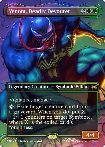Venom, Deadly Devourer (SPE) (22) / Borderless / Foil