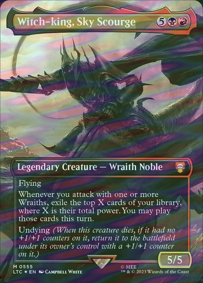 Witch-king, Sky Scourge (LTC) (555) / Borderless / Surge Foil