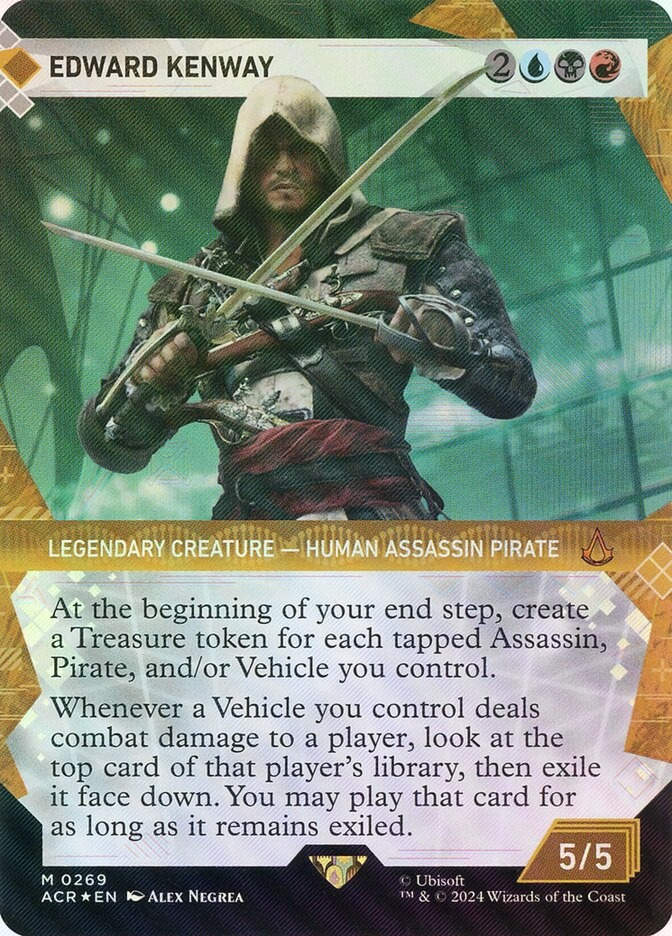 Edward Kenway (ACR) (269) / Borderless / Showcase / Textured Foil
