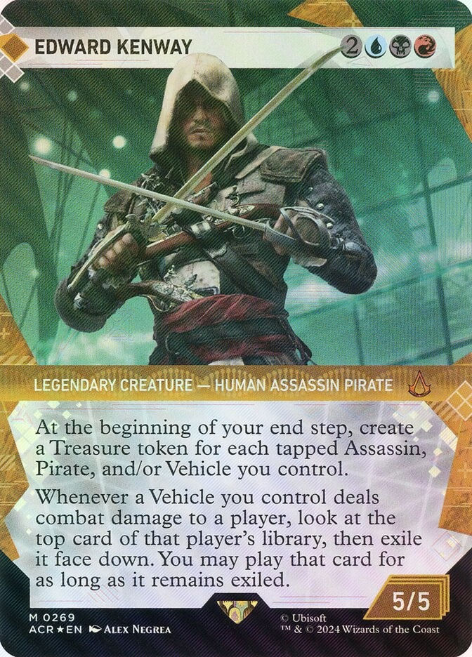 Edward Kenway (ACR) (269) / Borderless / Showcase / Textured Foil