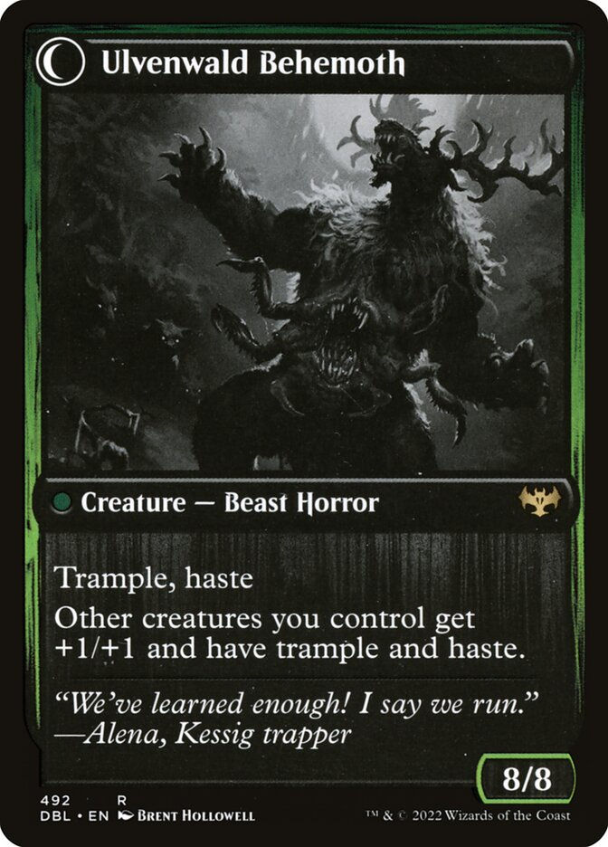 Ulvenwald Oddity // Ulvenwald Behemoth (DBL) (492) — cara 2 de 2