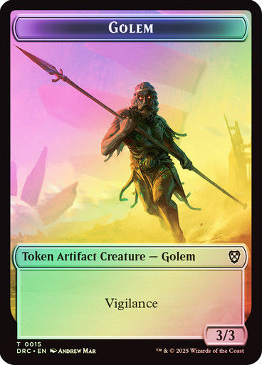 Golem Trample Golem Vigilance // Golem T15 (TDRC) / Foil — cara 2 de 2