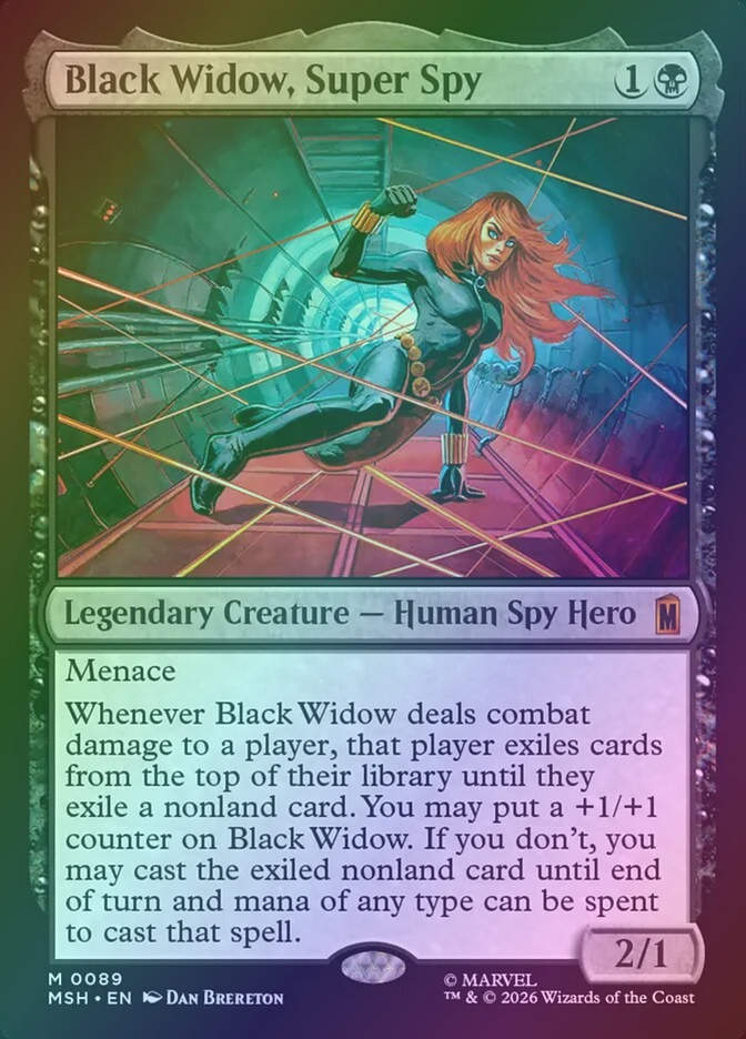 Black Widow, Super Spy (MSH) (89) / Foil