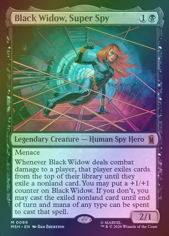 Black Widow, Super Spy (MSH) (89) / Foil