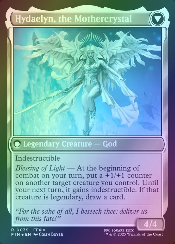 Venat, Heart of Hydaelyn // Hydaelyn, the Mothercrystal (PFIN) (39s) / Foil — cara 2 de 2