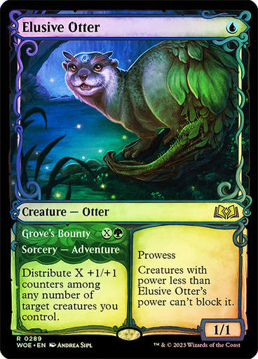 Elusive Otter // Grove's Bounty (woe) / Showcase Foil