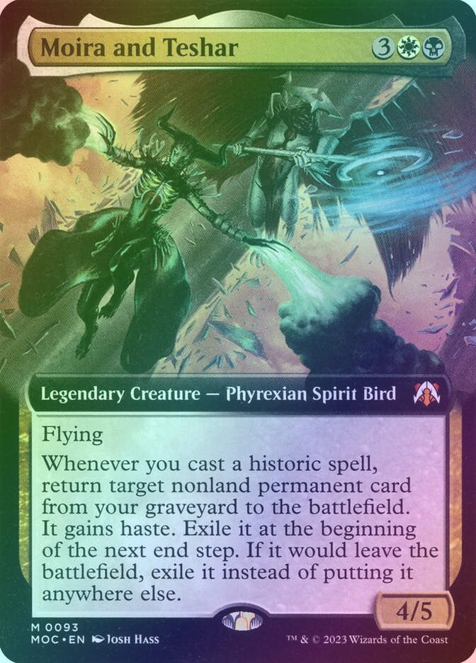 Moira and Teshar (MOC) (93) / Extended Art / Foil