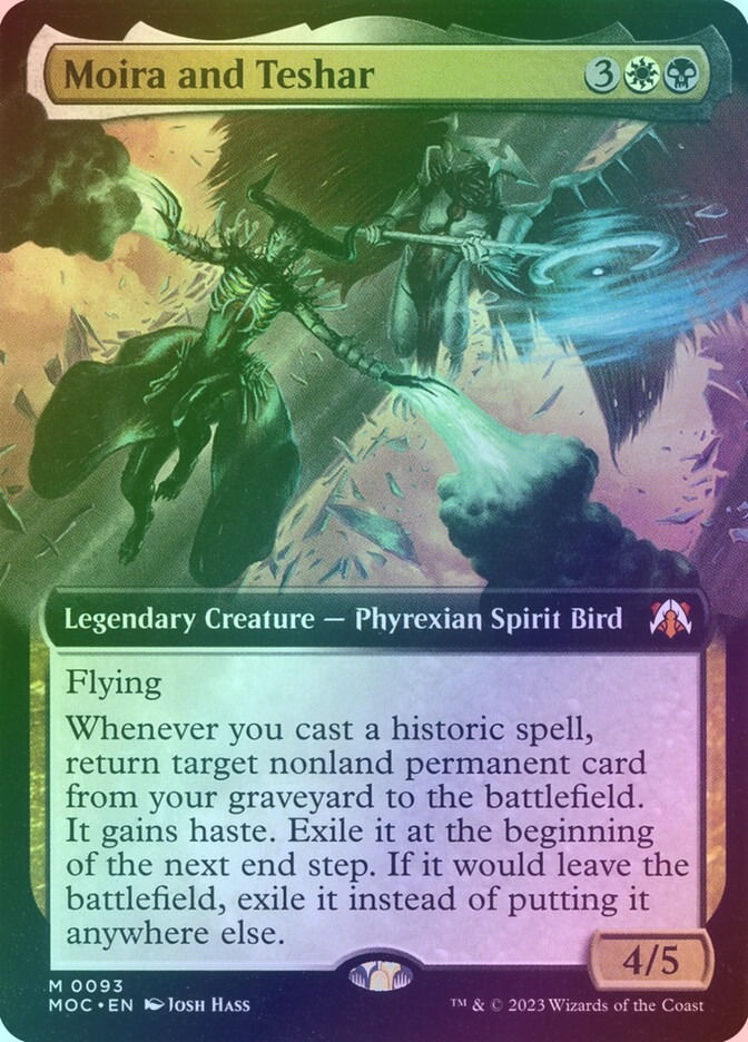 Moira and Teshar (MOC) (93) / Extended Art / Foil