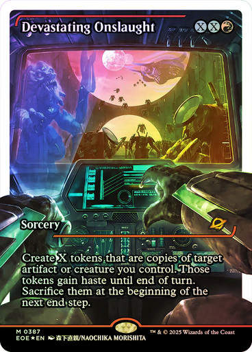 Devastating Onslaught (EOE) (387) / Showcase Fracture Foil