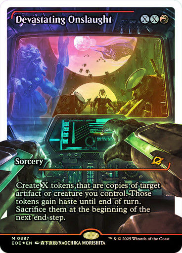 Devastating Onslaught (EOE) (387) / Showcase Fracture Foil