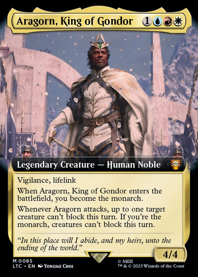 Aragorn, King of Gondor (LTC) (85) / Extended Art