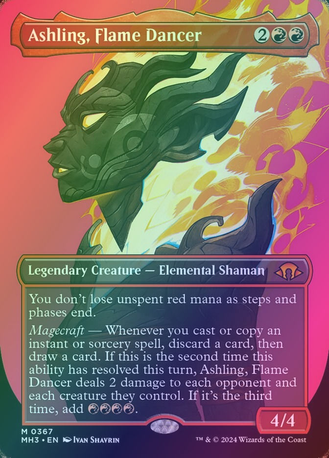 Ashling, Flame Dancer (MH3) (367) / Borderless / Foil