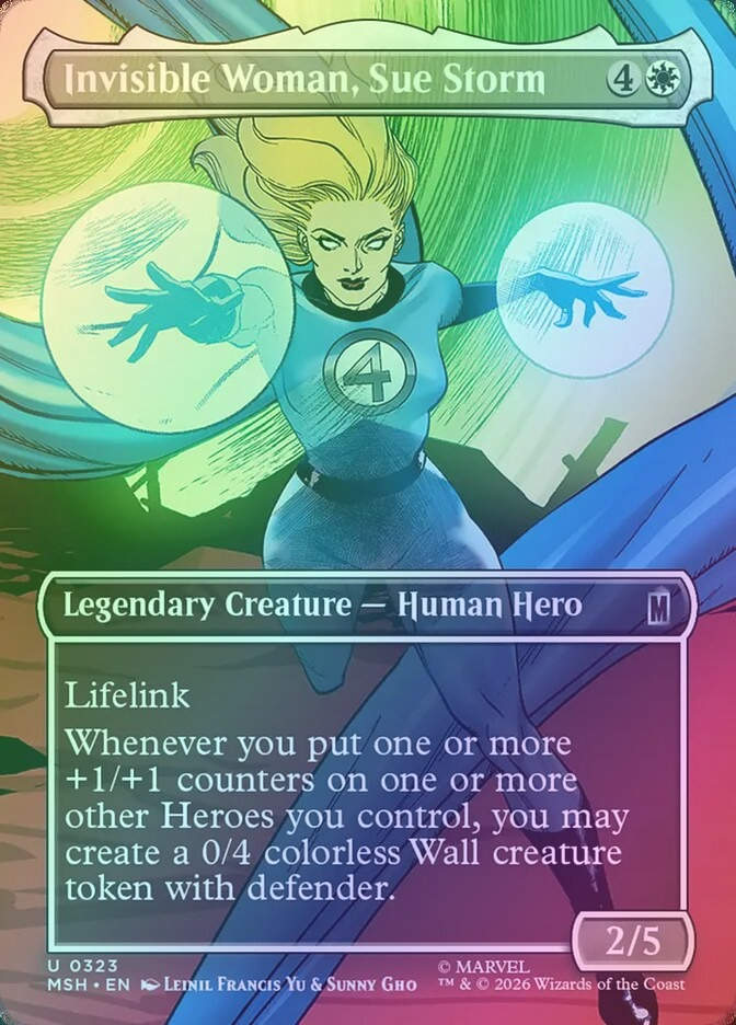 Invisible Woman, Sue Storm (MSH) (323) / Borderless / Foil