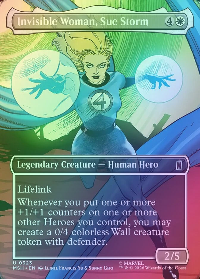 Invisible Woman, Sue Storm (MSH) (323) / Borderless / Foil