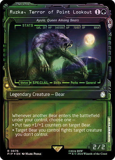 Ayula, Queen Among Bears (pip) (876) / Showcase Surge Foil