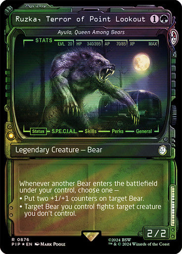 Ayula, Queen Among Bears (pip) (876) / Showcase Surge Foil