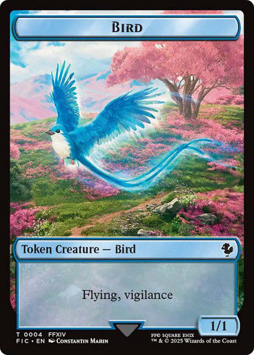 Bird Token (Blue) // Hero Token (#005) (TFIC) — cara 1 de 2