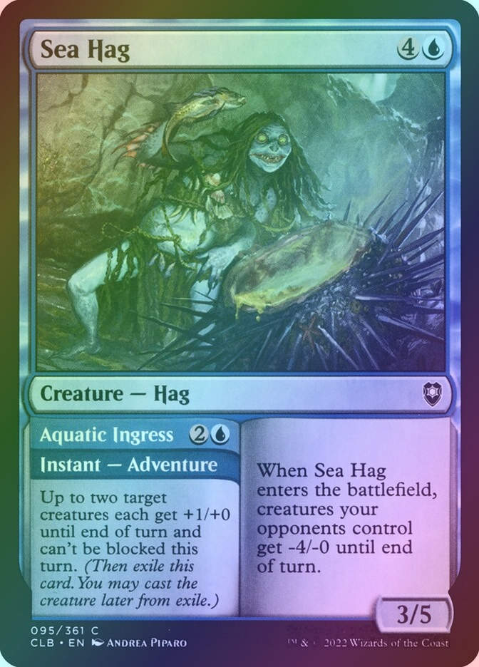 Sea Hag // Aquatic Ingress (CLB) (95) / Foil