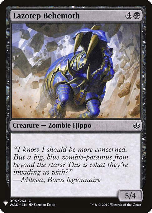 Lazotep Behemoth (PLST) (WAR-95)