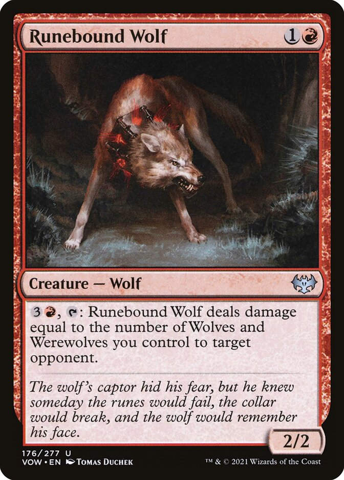 Runebound Wolf (VOW) (176)