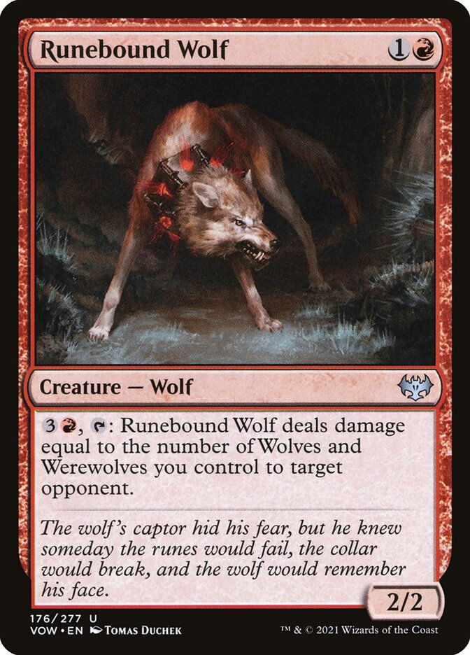 Runebound Wolf (VOW) (176)