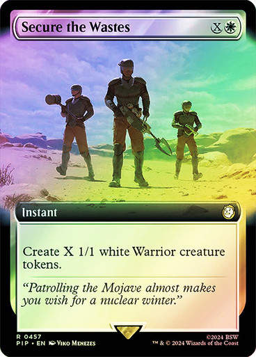 Secure the Wastes (pip) (457) / Extended Art Foil