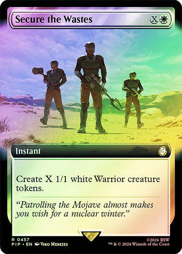 Secure the Wastes (pip) (457) / Extended Art Foil