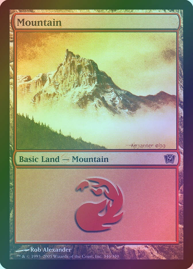 Mountain (9ED) (346★) / Foil