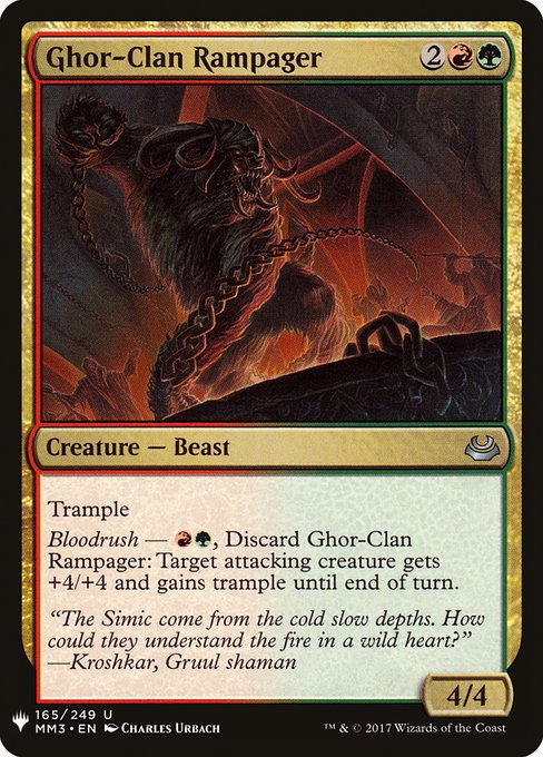 Ghor-Clan Rampager (PLST) (MM3-165)