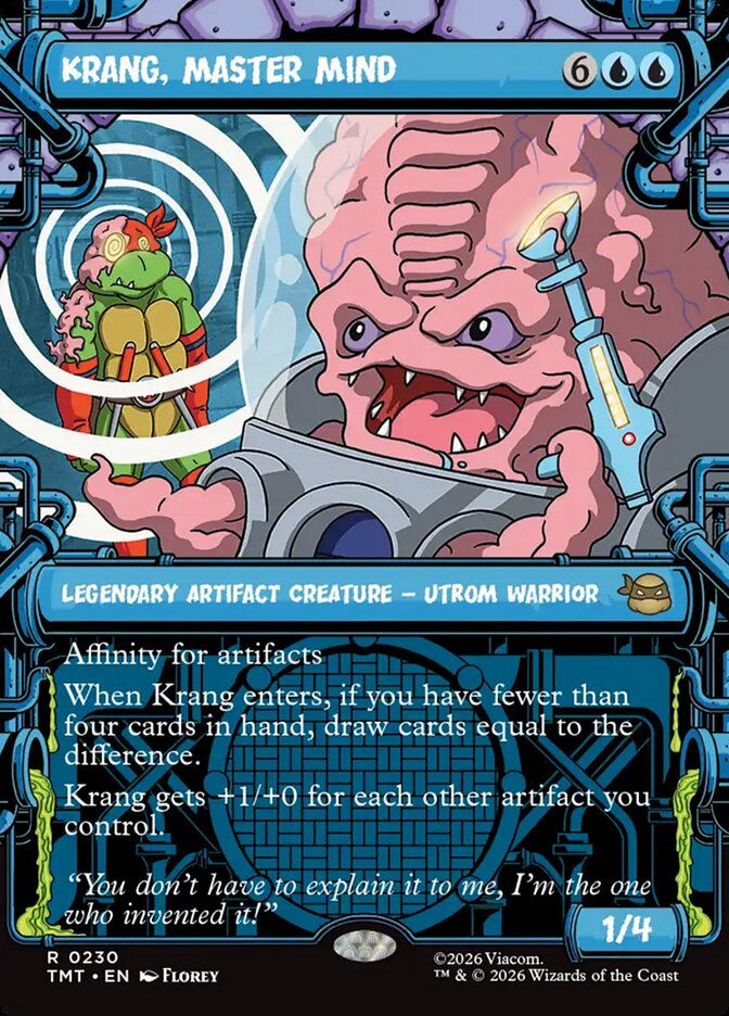 Krang, Master Mind (TMT) (230) / Borderless / Showcase