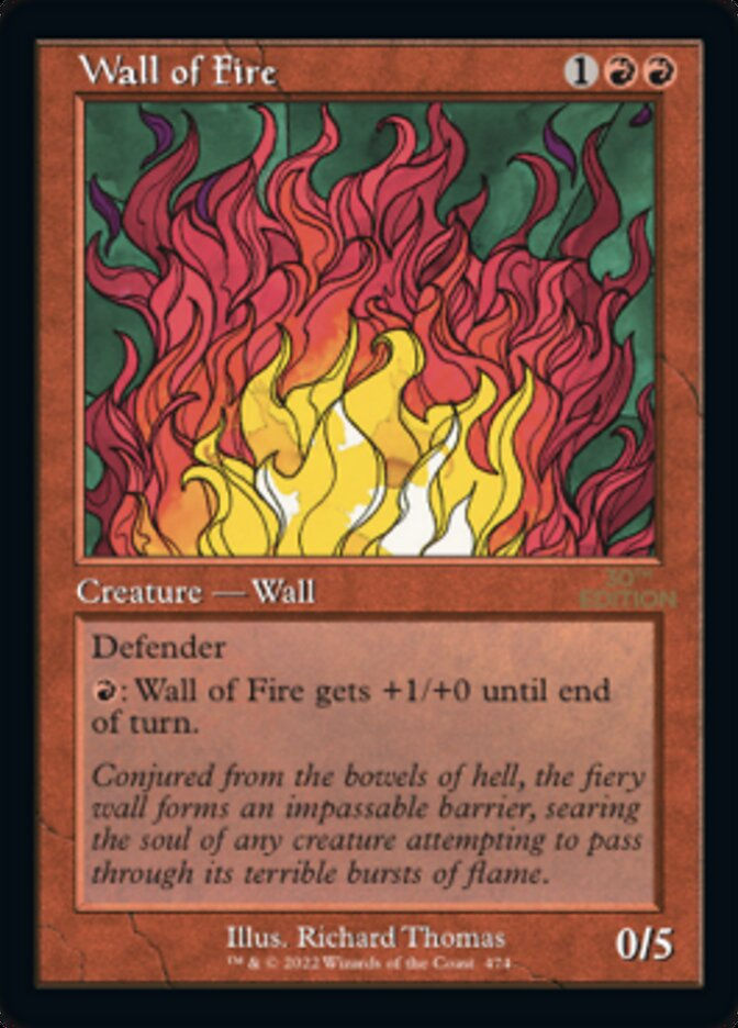 Wall of Fire (30a) / Retro Frame