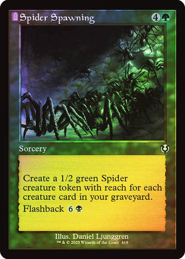Spider Spawning (INR) (419) / Foil Retro