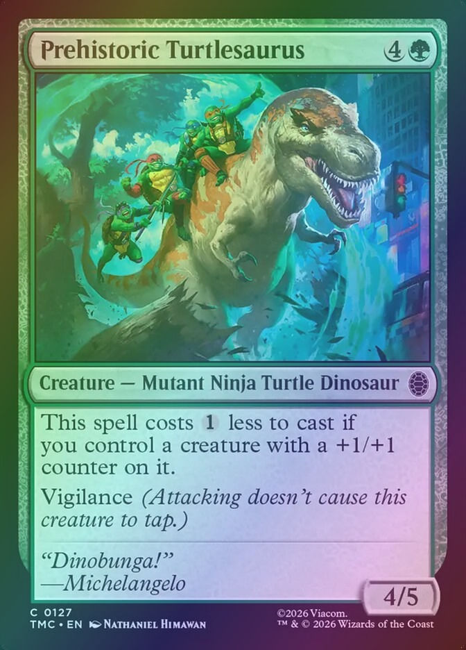 Prehistoric Turtlesaurus (TMC) (127) / Foil